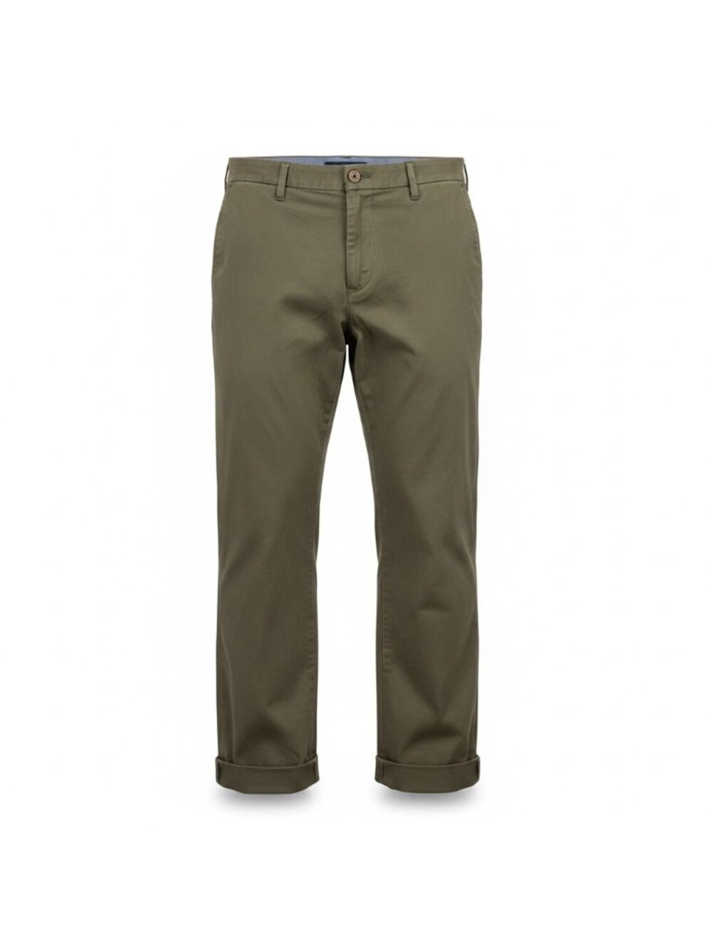 Tommy Hilfiger Womens Olive Cotton Stretch Chinos Pants  Straight Cut Size 16